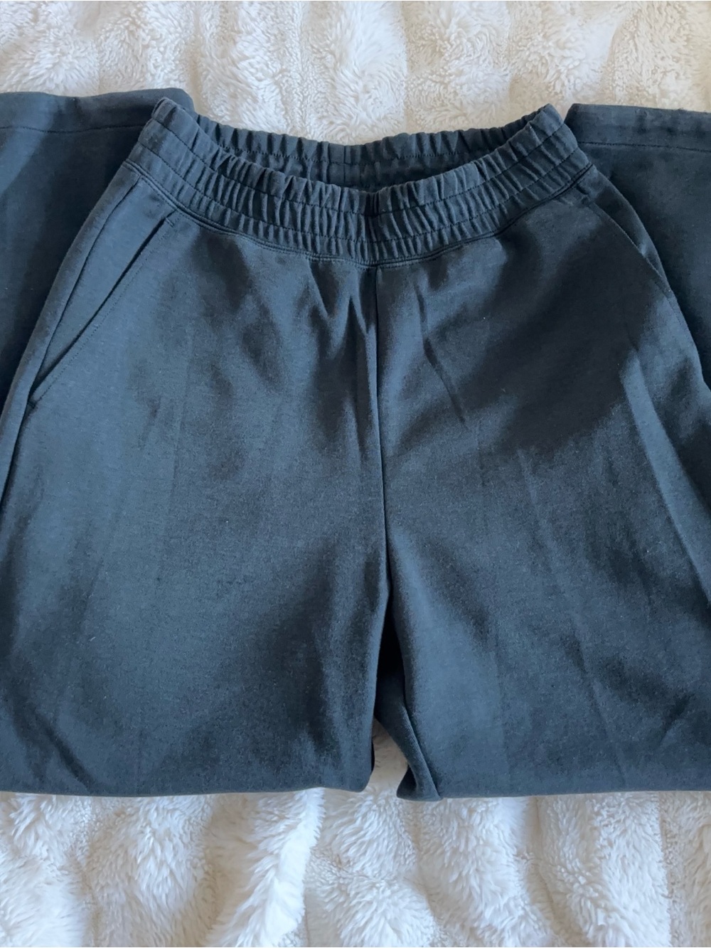Uniqlo Women's Black Track Jogger Pants with Elastic Waist